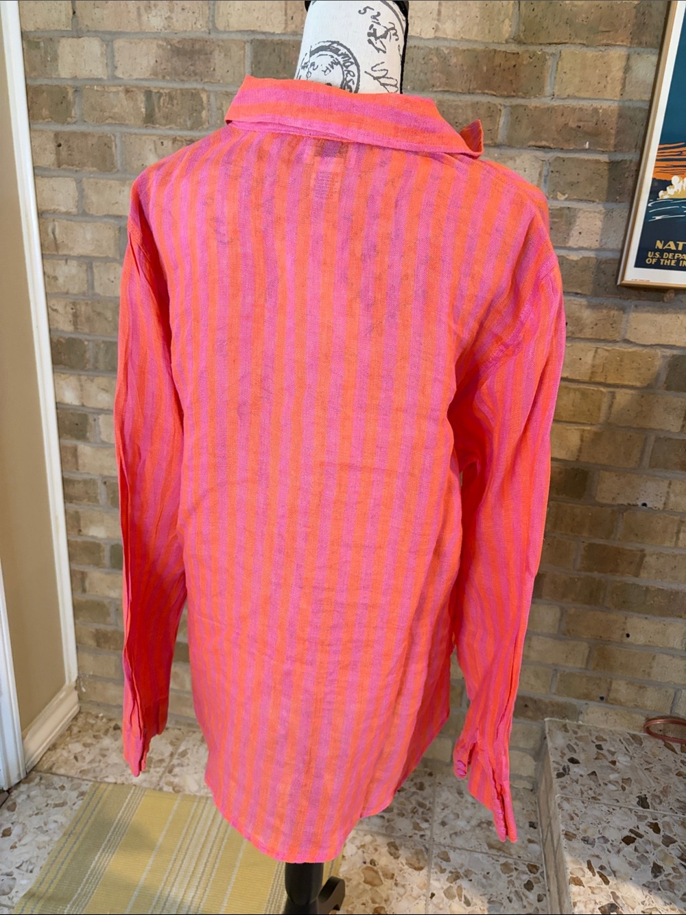 Nicole Miller Linen Shirt - Picture 4 of 4